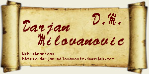 Darjan Milovanović vizit kartica